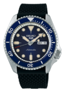 Seiko 5 Sports SKX Automatic Blue Dial Blue Silicone Strap Watch for Men - SRPD71K2